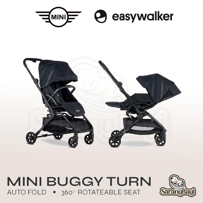 Gambar Easywalker Mini Buggy Turn 2 Stroller / Reversible Stroller - Oxford Black dari Sarang Bayi undefined Tokopedia