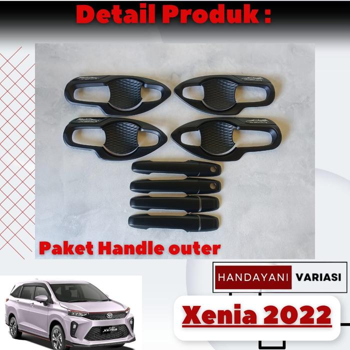 Gambar Paket Door Outer Handle Pintu Daihatsu Xenia 2022 Hitam Variant - Handle Outer dari Handayani Variasi Mobil undefined Tokopedia