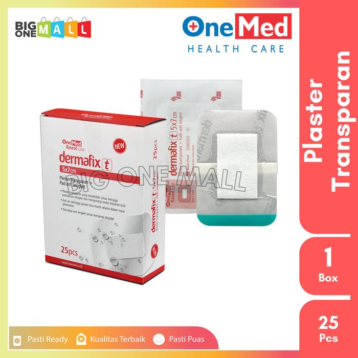 Gambar Dermafix OneMed Plester Transparan Anti Air, Plaster Penutup Luka P3K - Dermafix T dari BigOneMall undefined Tokopedia