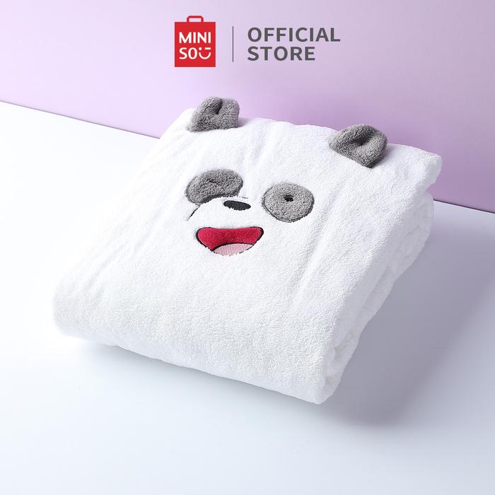 Gambar MINISO Handuk Mandi We Bare Bears Bath Towel Handuk Cepat Kering Bulu - Panda-B dari minisoshopid undefined Tokopedia