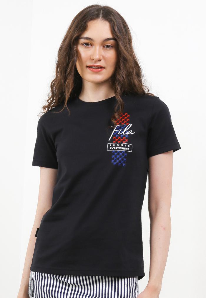 Gambar FILA T-Shirt Wanita Yura - Black - M dari FILA Official Store undefined Tokopedia