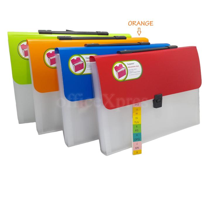 Gambar Expanding File F4 / Map Sekat / Expanding Dokumen File 9217 / Map File - Orange dari officeXpres undefined Tokopedia