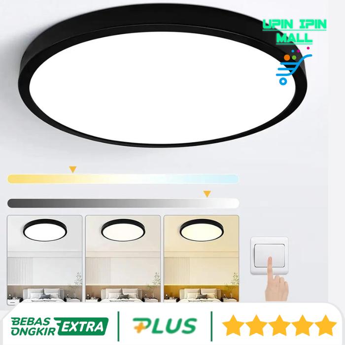 Gambar Lampu Plafon LED Lampu LED Minimalis Dimmable LED Light with Remote - 18 Watt dari Upin Ipin Mall undefined Tokopedia