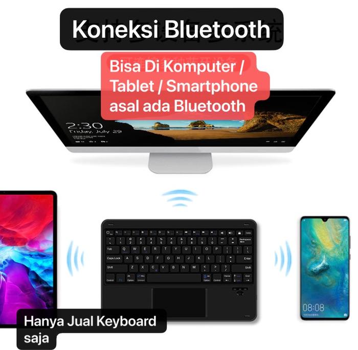Gambar Keyboard Portable Universal Bluetooth Tablet Wireless for Windows - Touchpad7-8inch dari DistriButor Home Living undefined Tokopedia