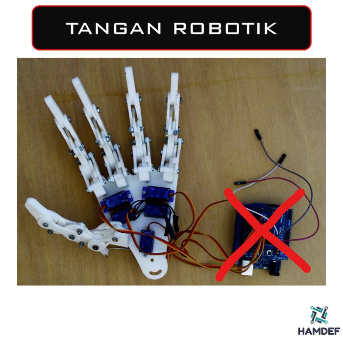 Gambar Tangan Robot Prostetik untuk Project Arduino dan Robotik - Tipe 1 dari Hamdef Workshop undefined Tokopedia