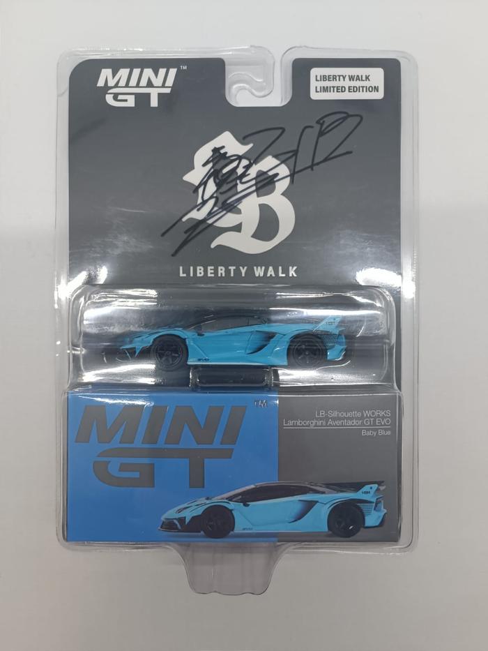 Jual Mini GT LBWK Lamborghini Aventador GT EVO Blue Signature Wataru ...