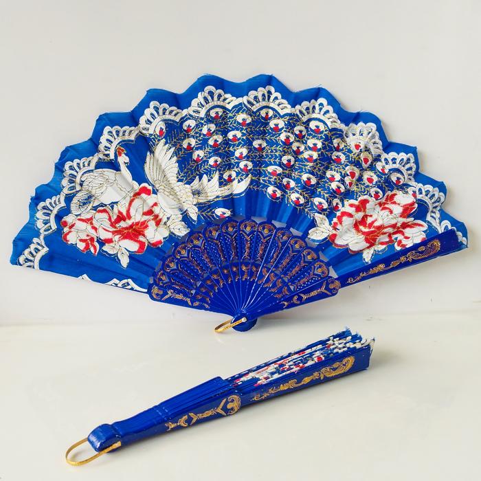 Gambar Kipas Jepang Kipas Tangan Lipat Gliter Merak Kipas Souvenir Pernikahan - Dongker, Kipas merak dari TOKO ARIEF AKSESORIS undefined Tokopedia