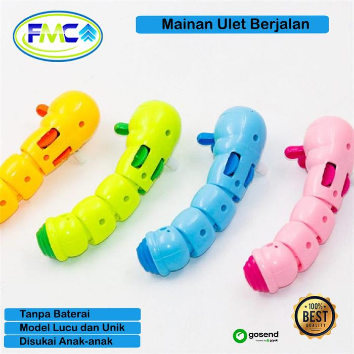 Gambar Mainan Anak Ulat Bergerak Ulet Berjalan Lucu Unik Main Edukasi Balita - Random dari FMC Gudang undefined Tokopedia