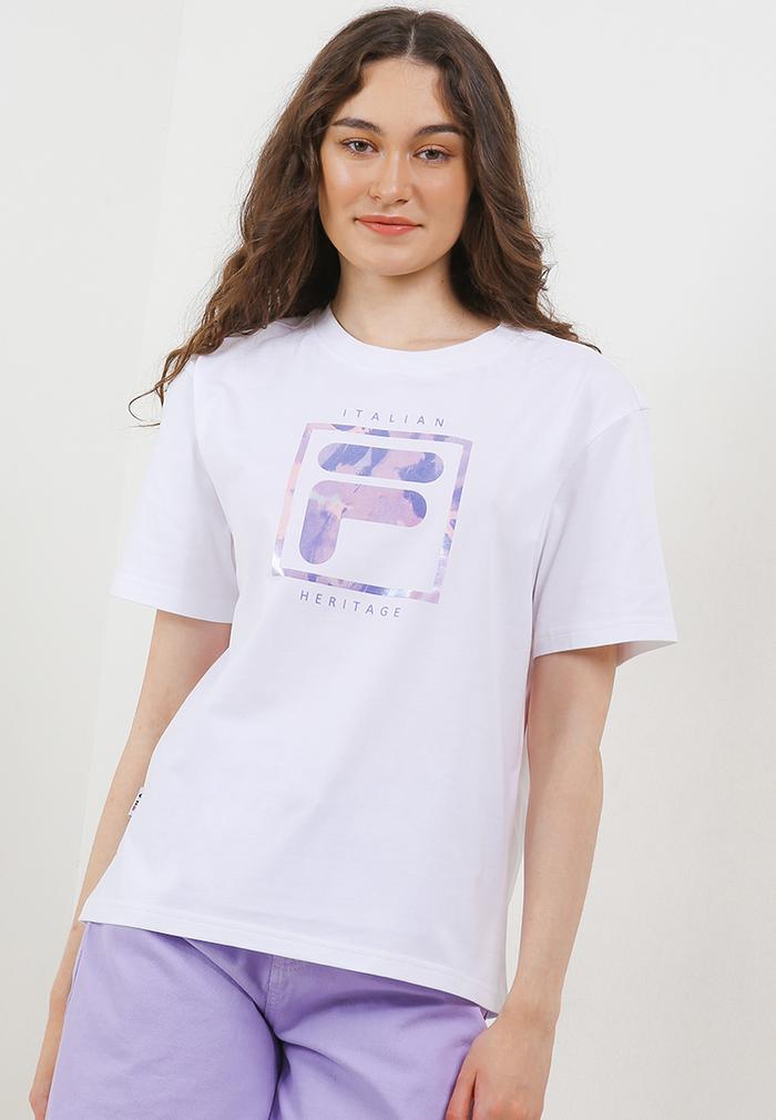 Gambar FILA T-Shirt Wanita Belle - White - S dari FILA Official Store undefined Tokopedia