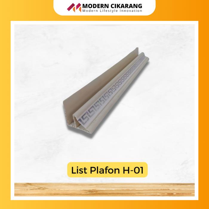 Gambar List Plafon PVC Tipe H.01 / List Pinggir Segitiga Motif Batik Silver dari MODERN CIKARANG undefined Tokopedia