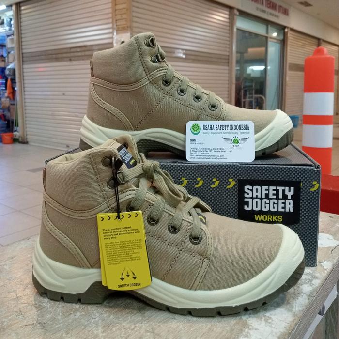 Gambar Sepatu Safety Jogger Desert S1P 100%Original | Safety Shoes Jogger - Brown (coklat), 38 dari Usaha Safety Indonesia_NEW undefined Tokopedia