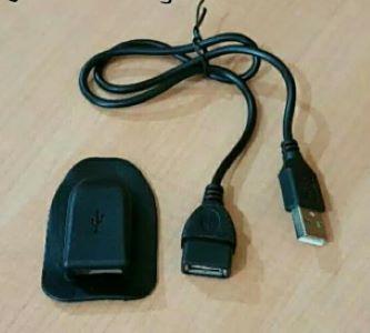 Gambar PORT USB + CABLE 30cm/ cable extension untuk tas anti maling - Hitam dari ANGELVIN88 undefined Tokopedia