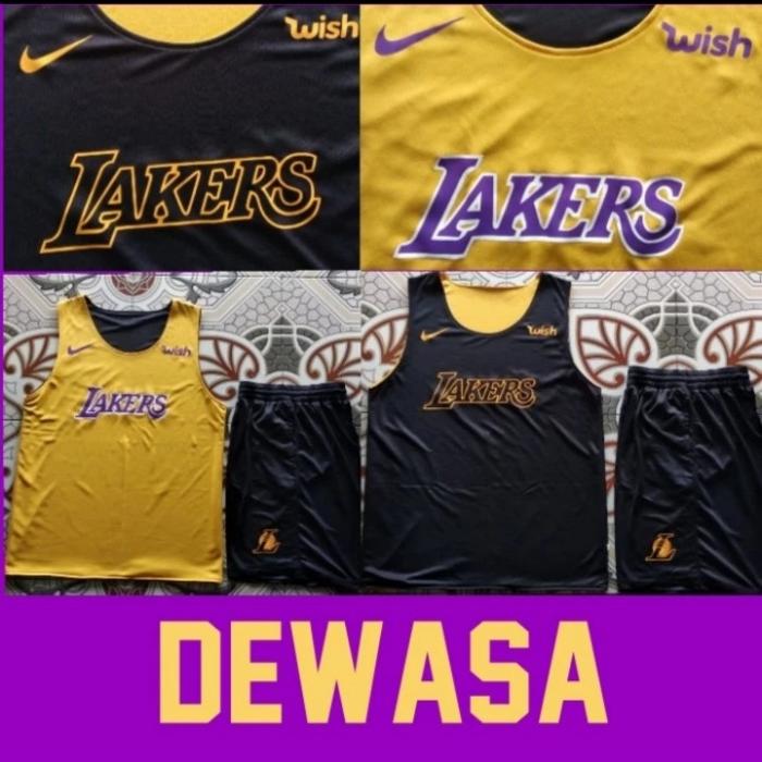 Jual JERSEY BASKET NBA LAKERS JERSEY NBA LAKERS-REVERSIBLE/Bolak