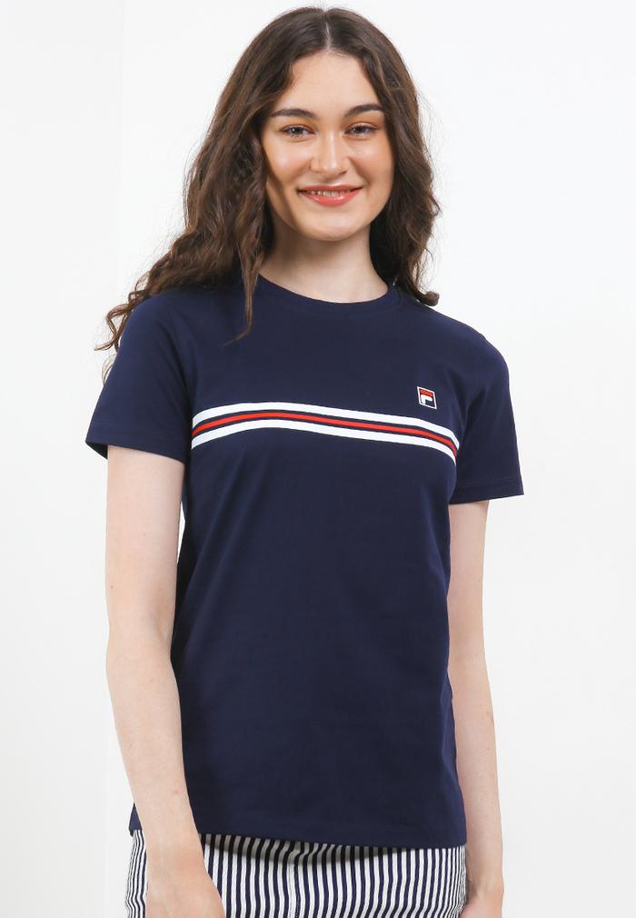 Gambar FILA T-Shirt Wanita Glovie - Navy - L dari FILA Official Store undefined Tokopedia