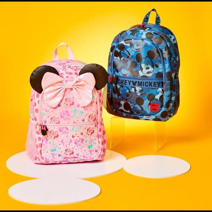 Smiggle Black Minnie Mouse Backpack Mickey And Minnie Mouse