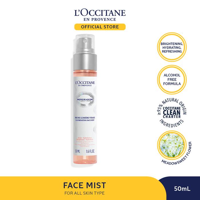 Gambar L'Occitane Reine Blanche Illuminating Mist 50mL New Formula dari loccitaneid undefined Tokopedia