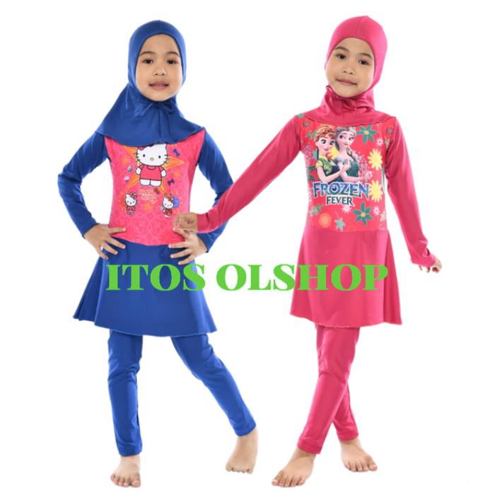 Gambar Baju Renang Muslimah Anak 2-4 Tahun Karakter Cantik - UNICORN, L 4-5 tahun dari itos olshop undefined Tokopedia