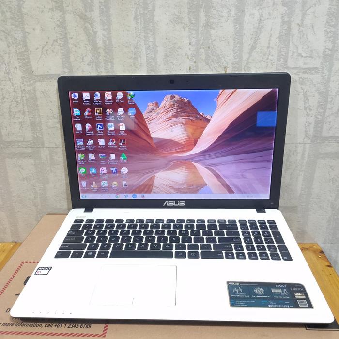 Jual Laptop Asus X552W Amd E1-6010 SSD 256Gb Ram 4Gb AMD Radeon R2