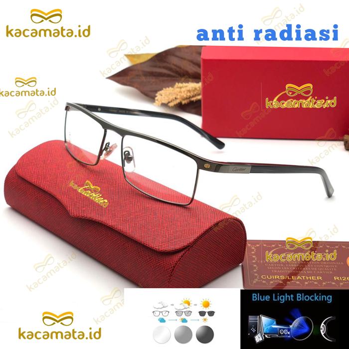 Gambar kacamata baca pria lensa plus minus antiradiasi progresif premium - Abu-abu, progresive dari kacamat. id undefined Tokopedia