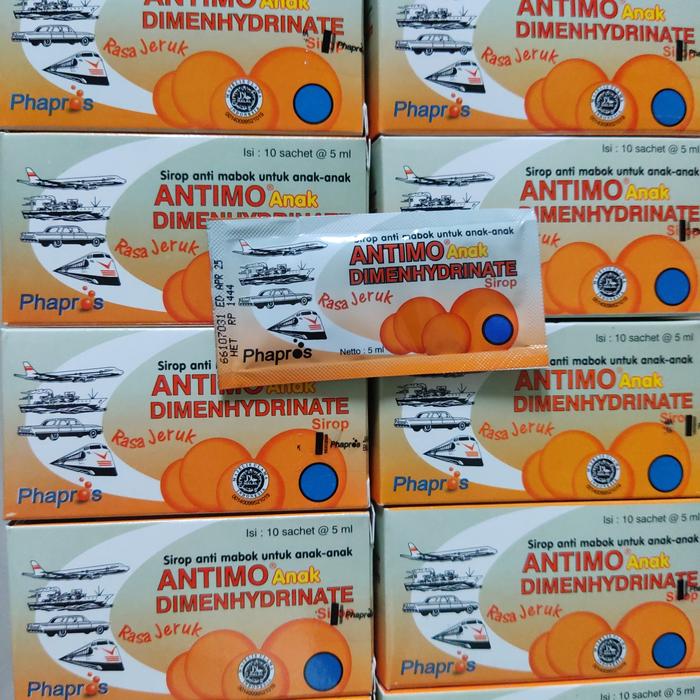 Gambar Antimo Tablet Dewasa Anak 5ml Sirup Rasa Jeruk Strawberry 2+ Thn Sirop - 1 Saset Jeruk dari YC Cibitung undefined Tokopedia