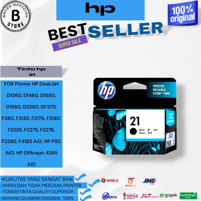 Gambar Paket Tinta HP 21 Black + 22 Color ORIGINAL - 21 dari Bulex Official Store. undefined Tokopedia