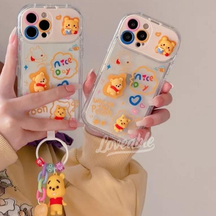 Gambar Disney 3D mirror case [DAPET GANTUNGAN] with handle xr - 13 promax - Pooh, 13 promax dari loveable_id undefined Tokopedia
