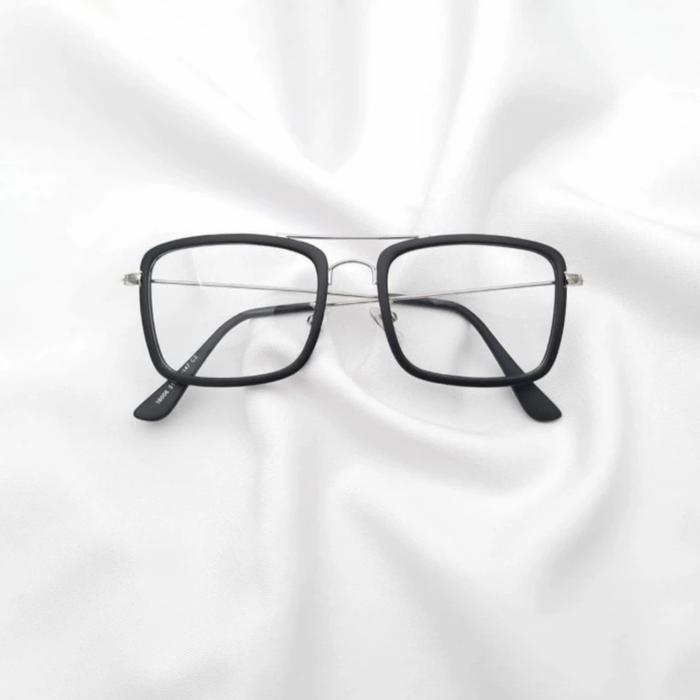 Gambar Frame kacamata Tony stark | lensa photocromic | kacamata pria - hitam silver, night drive dari Matking kacamata undefined Tokopedia