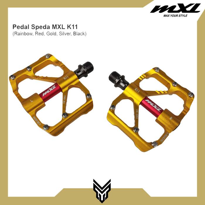 Gambar MXL Pedal Sepeda Lipat MTB Roadbike K11 Bicycle Pedals Alloy Stainless - Gold dari MXL Sports Indonesia undefined Tokopedia