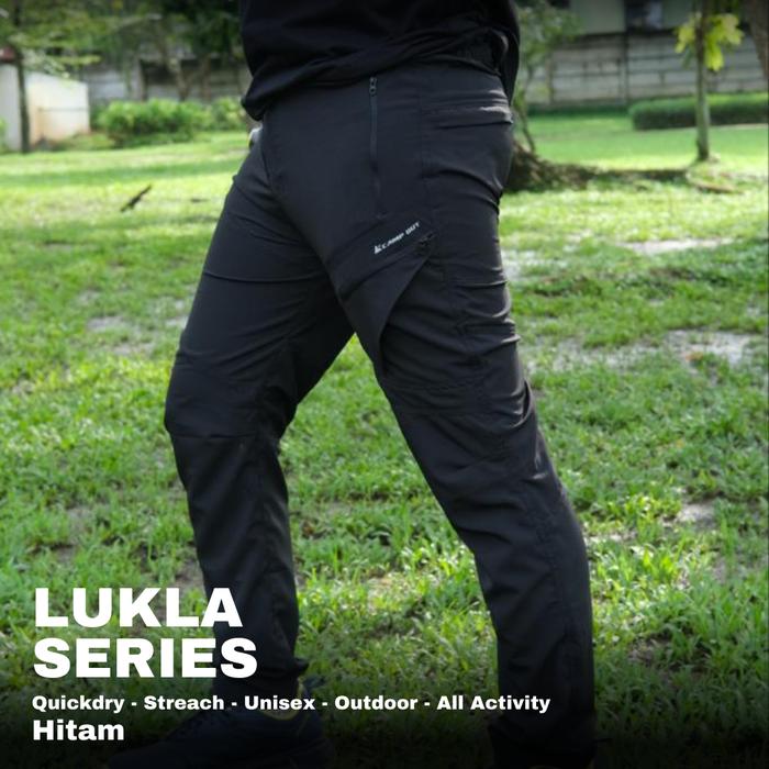 Gambar Camp Out Celana Gunung Pria Wanita - Celana Outdoor Hiking Quickdry - Hitam, M dari Camp Out undefined Tokopedia