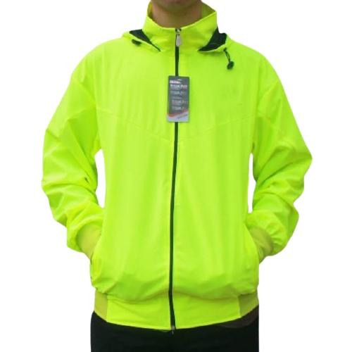 Jaket Parasut Pria Hijau Stabilo Windrunner Windbreaker Waterproof  STABILO, M