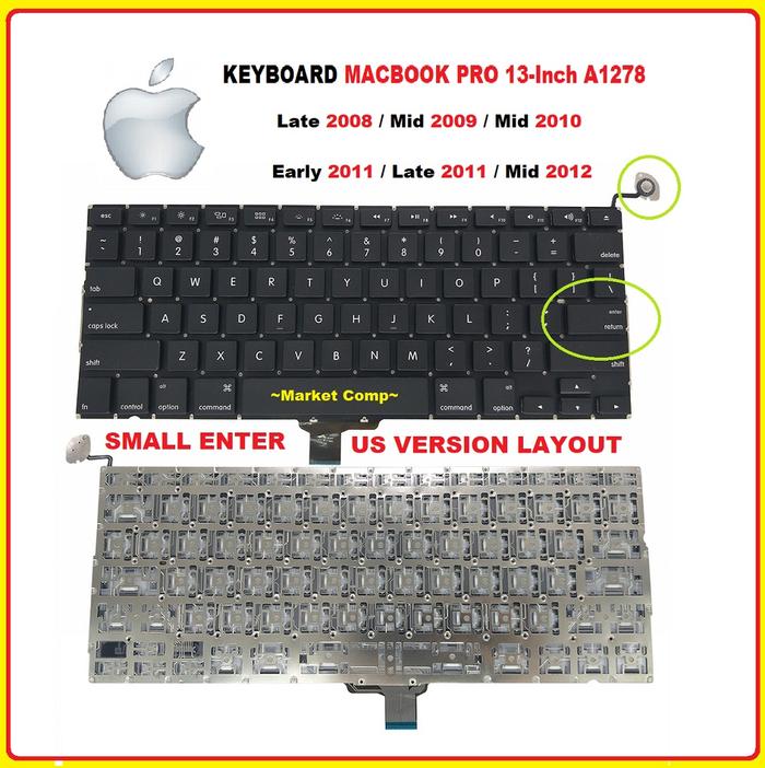 Jual Keyboard MacBook Pro Mid 2012 Early 2011 Late 2011 A1278 13