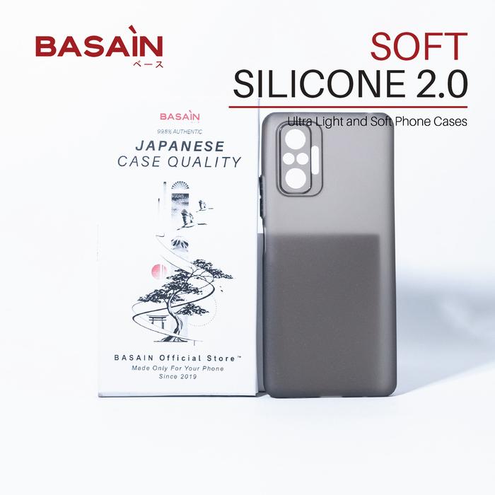 Gambar BASAIN Casing Xiaomi Redmi NOTE 10 | Pro Soft Silicone 2.0 Case- Black - Note 10 dari BASAIN Store undefined Tokopedia