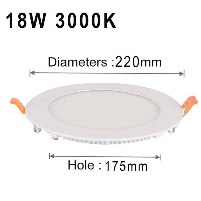 Gambar Lampu Bulat - Kingtas Led - Lampu Panel - Lampu Dekorasi Multifungsi - 18 Watt 3000K dari SUPERGORUHAM undefined Tokopedia