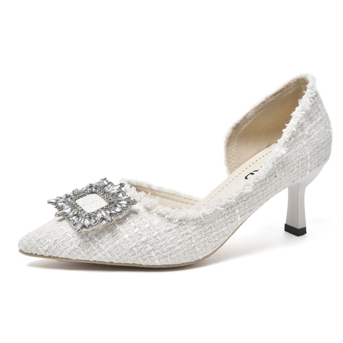 Gambar LURAD Heels Wanita Kerja Kantor Sepatu Cewek Pesta Elegan Mewah WL203 - Putih, 40 dari PANARYBODY.ID undefined Tokopedia