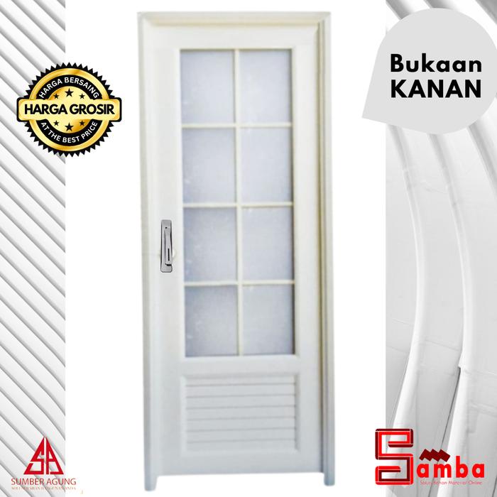 Gambar PINTU UPVC 70X198 EDEN JOICE / PINTU KAMAR MANDI UPVC - KANAN dari SAMBA undefined Tokopedia