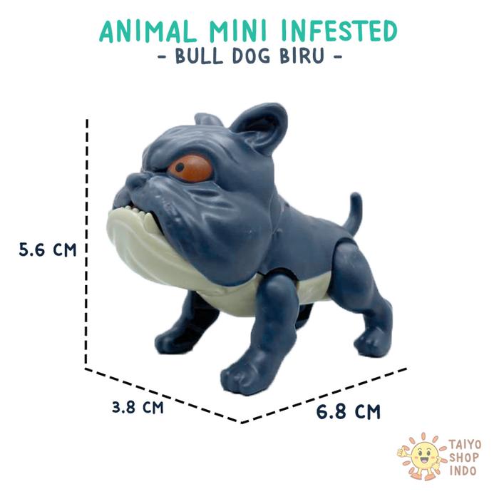 Gambar Taiyo Mainan Anak Mini Animal Infested Figure Hewan Gigit Jari Koleksi - Bulldog Biru dari Taiyo Shop undefined Tokopedia