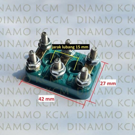 Gambar Terminal Dinamo TB6 TB5 TB4 TB3 - Elektro Motor Jumper Block Kuningan - TB3 40x25 dari DINAMO KCM Shop undefined Tokopedia