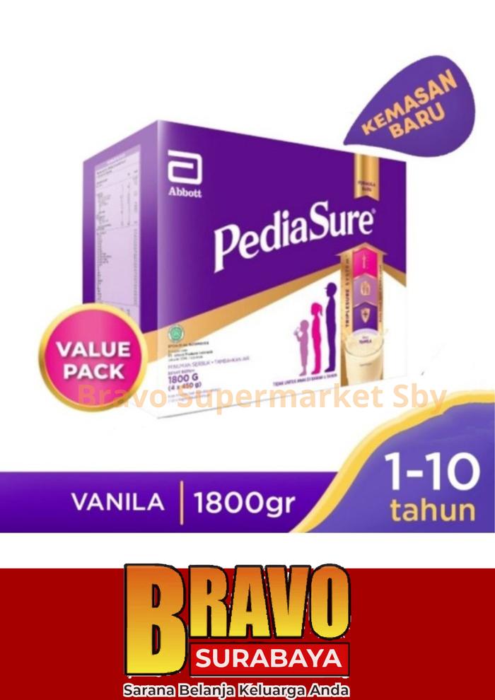 Gambar Pediasure Triplesure 1800gr / Susu Pertumbuhan Anak 1-10th - Vanila dari Bravo Supermarket Official undefined Tokopedia