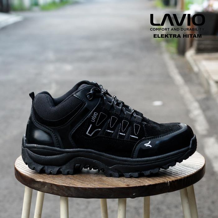 Gambar Sepatu Safety Boots Kerja Pria Ujung Besi Lavio Gerard Original - Hitam, 39 dari Lavio Authorize Store undefined Tokopedia