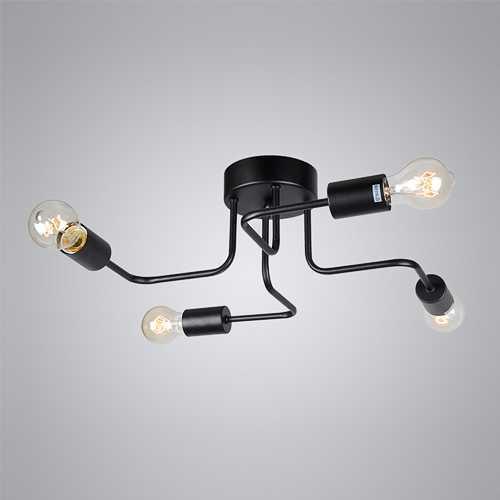 Gambar soket lampu led plafon modern minimalis ceiling light - HITAM BT260 8C dari fizieid undefined Tokopedia