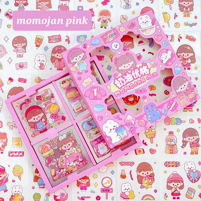 Gambar TOKYOBERRY STIKER MOMO STIKER LUCU PERBOX KOREA KAWAII PERNAK PERNIK - MOMOJAN PINK dari TokyoBerry undefined Tokopedia