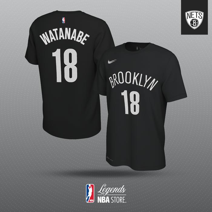 Gambar Baju Basket NBA Tshirt Olahraga Kaos Brooklyn Nets Yuta Watanabe No 18 - Icon Hitam, M dari Kaos Basket Indonesia undefined Tokopedia