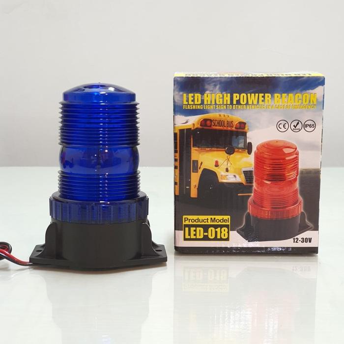 Gambar Lampu Rotary LED 018 30 Mata 15Watt 12-30Volt Lampu Rotari Truk - Biru dari OtomoHOme undefined Tokopedia
