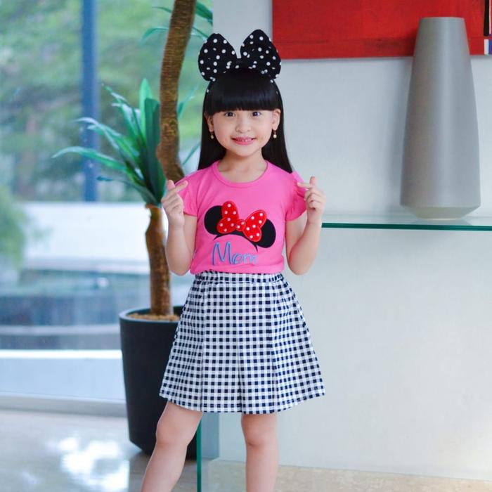 Gambar Setelan rok baju anak perempuan/kaos import anak untuk usia 3-7 tahun - Fanta, 8 dari Dolin kids undefined Tokopedia