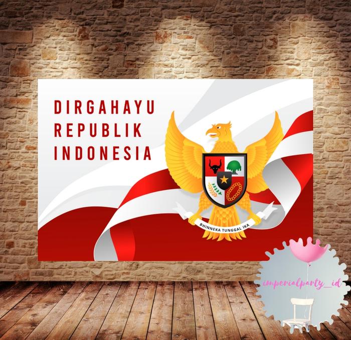 Gambar Custom Backdrop Banner Spanduk Dirgahayu RI Indonesia Merdeka Agustus - 6, 1.5x1 m dari imperialparty undefined Tokopedia