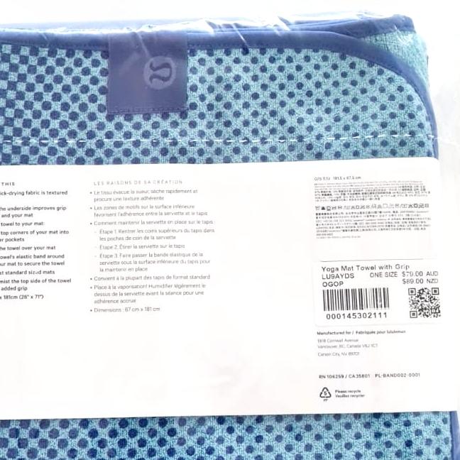 Gambar Lululemon Yoga Mat Towel with Grip - OGOP dari AwesomeGoods undefined Tokopedia