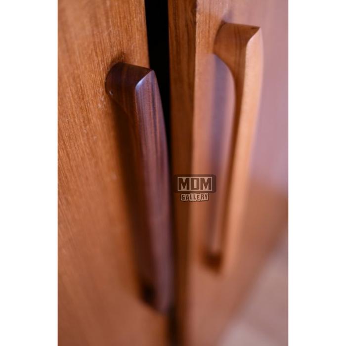 Gambar Handle Pintu Kayu Jati Solid Model Siddhi 02 / Handle Kayu Jati Modern - Dark Brown dari Mdm Gallery undefined Tokopedia