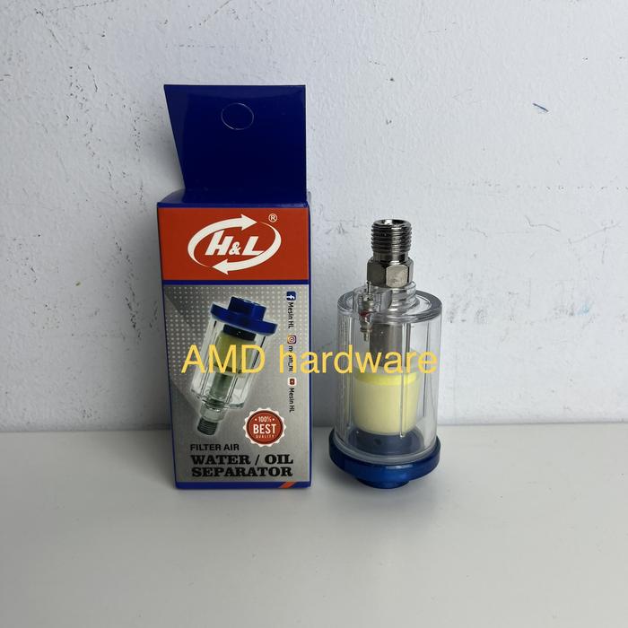Gambar SARINGAN UDARA MINI AIR FILTER REGULATOR KOMPRESOR 1/4 inch TEKIRO Jpn - MEREK H&L dari AMD hardware undefined Tokopedia
