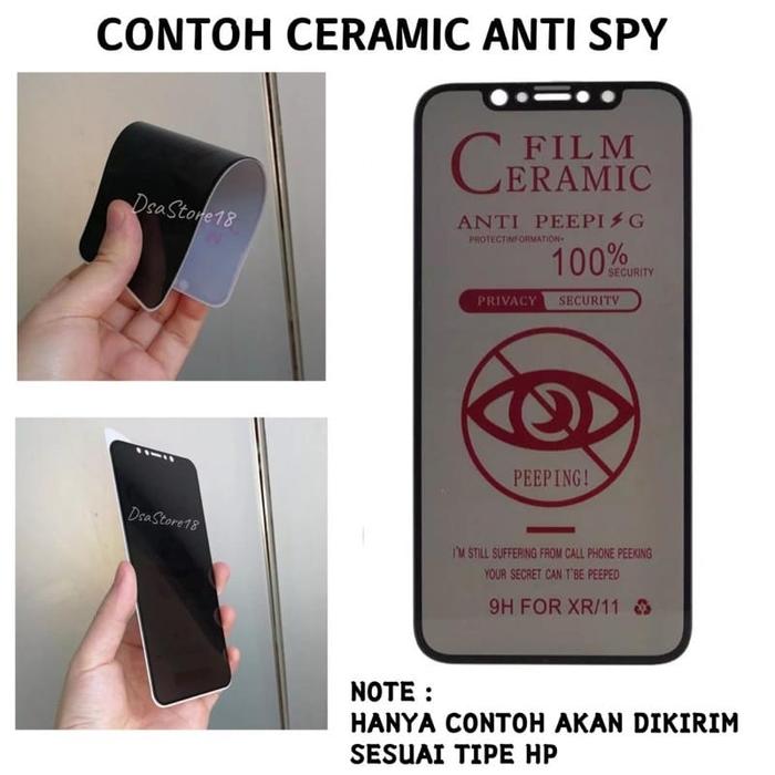 Gambar Tempered Glass Privacy Anti Spy Realme 2 3 5 Pro 6 Anti Gores Kaca - Ceramic Spy, Realme 3 Pro dari DsaStore18 undefined Tokopedia
