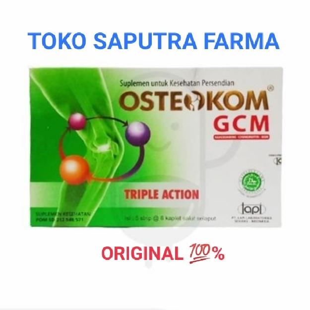 Gambar OSTEOKOM GCM BOX ISI 30 TABLET ( SUPLEMEN SENDI DAN NYERI SENDI ) dari toko saputra farma undefined Tokopedia